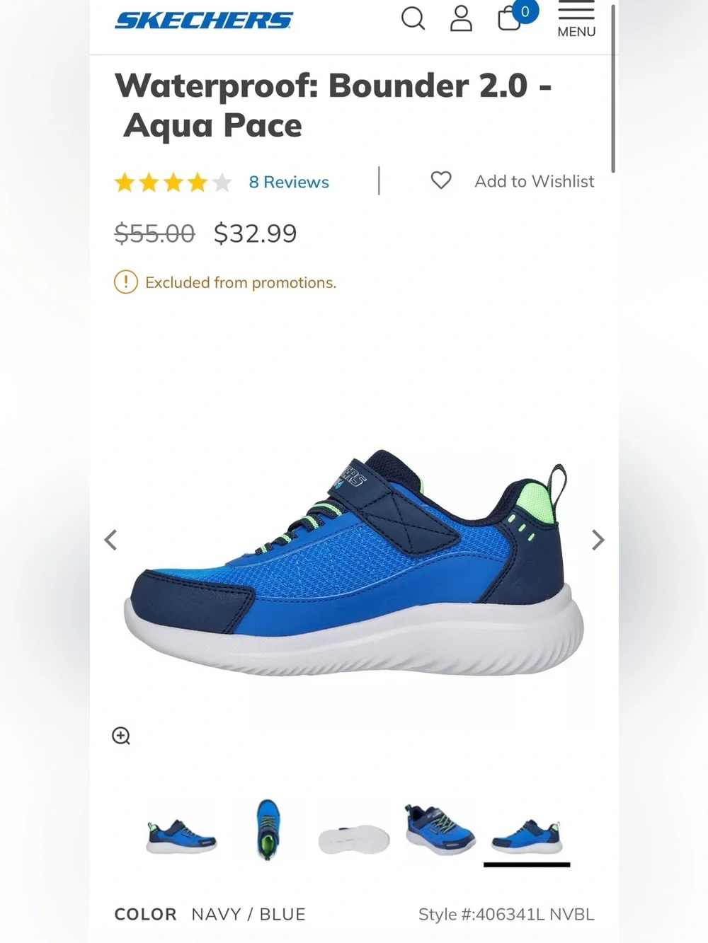 Sketchers Waterproof: Bounder 2.0 - Aqua Pace